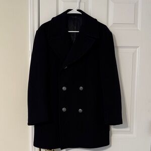 Men's Vintage Navy Blue Peacoat 40R